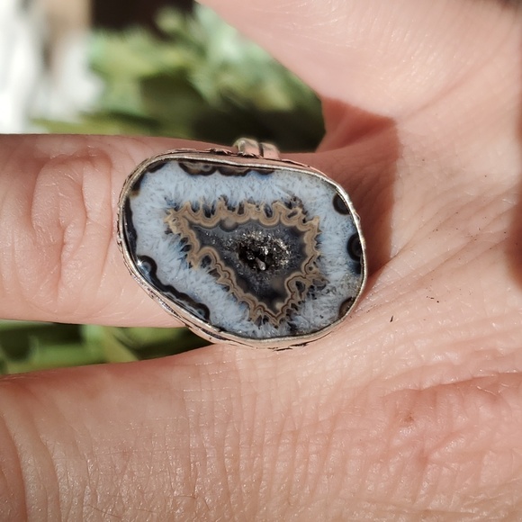 New Solar Agate 925 Silver Ring. - Picture 12 of 15